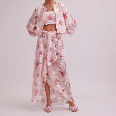 1AF0323-254 [ANNE FONTAINE] Anis Skirt Pink #P23F274752 (EU)