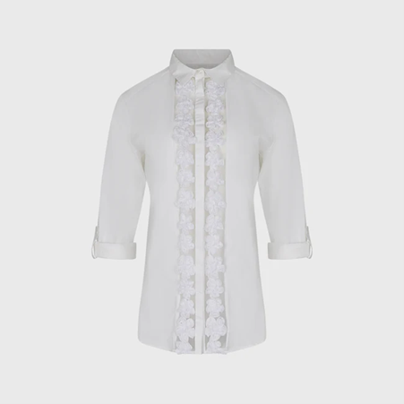 1AF0323-255 [ANNE FONTAINE] Erina Shirt White #P25F06701 (EU)