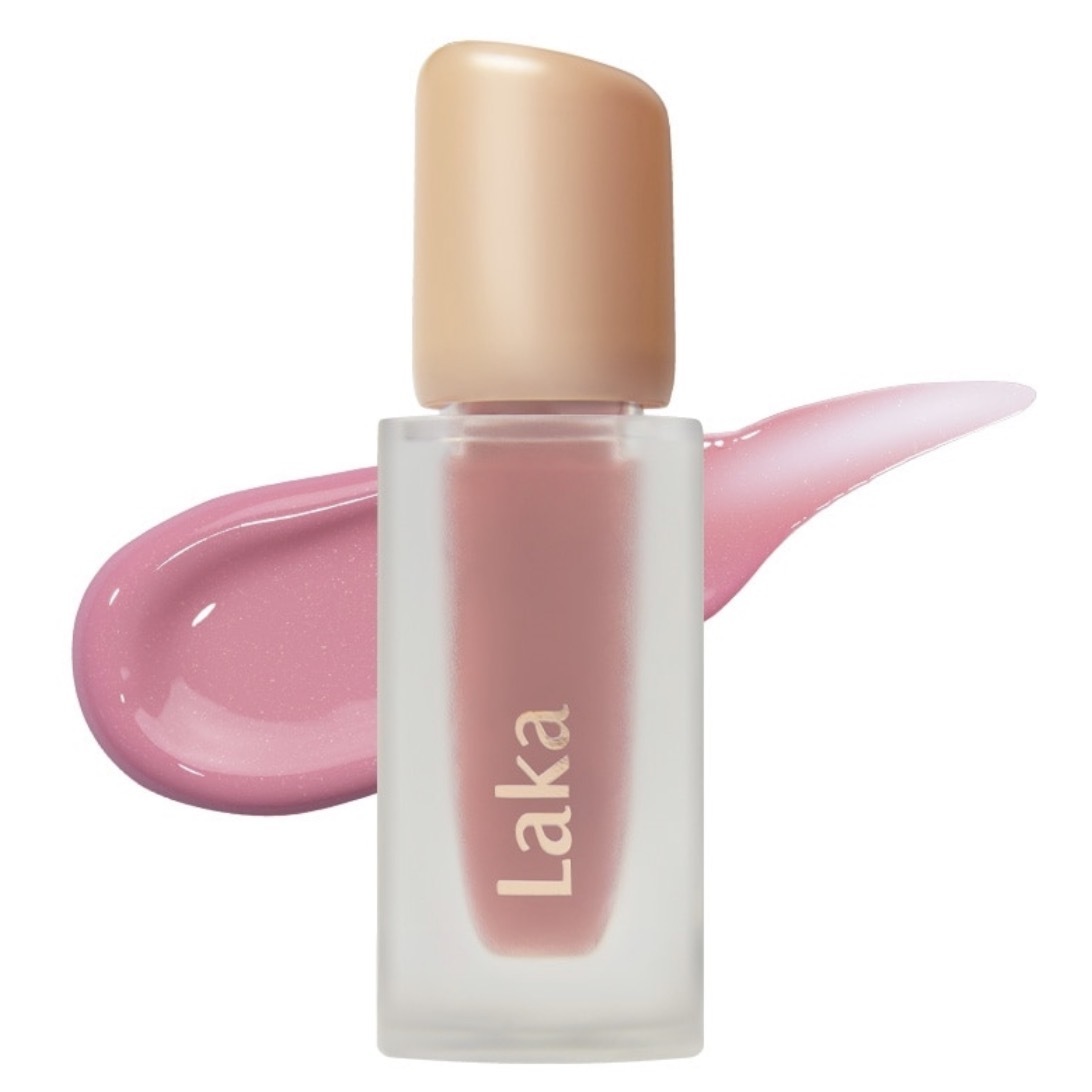 【日本限定色】JP Laka 珠光水唇釉 果香 P102 淺粉 8281 TK260321
