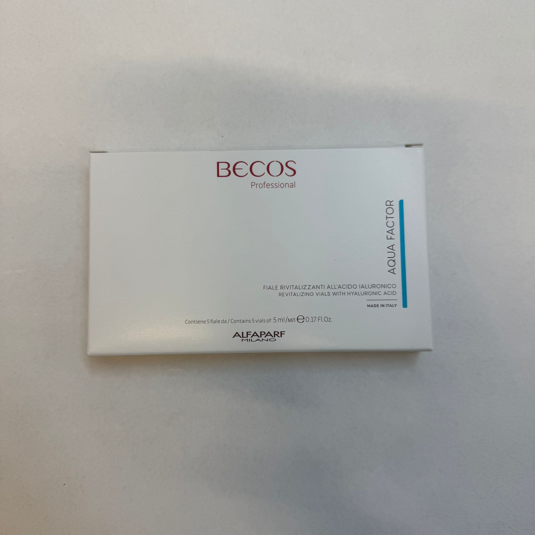 關鍵字L1. Becos aqua factor 5ml x 5pcs 優惠$299