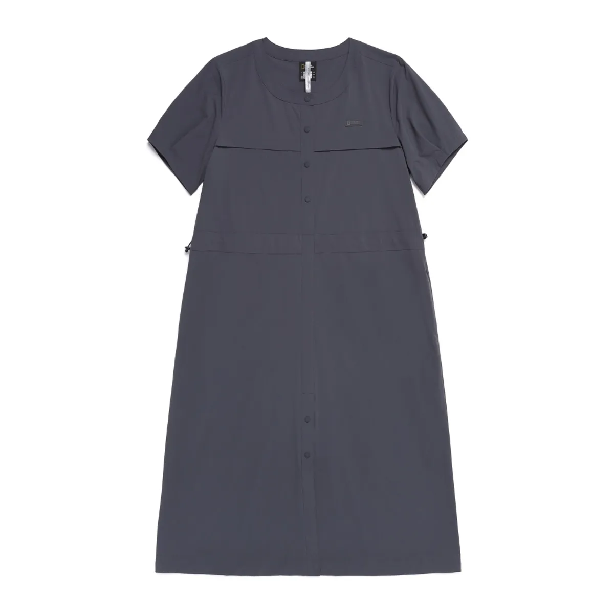 National Geographic Women Air Seersucker H-Line Short Sleeve Dress