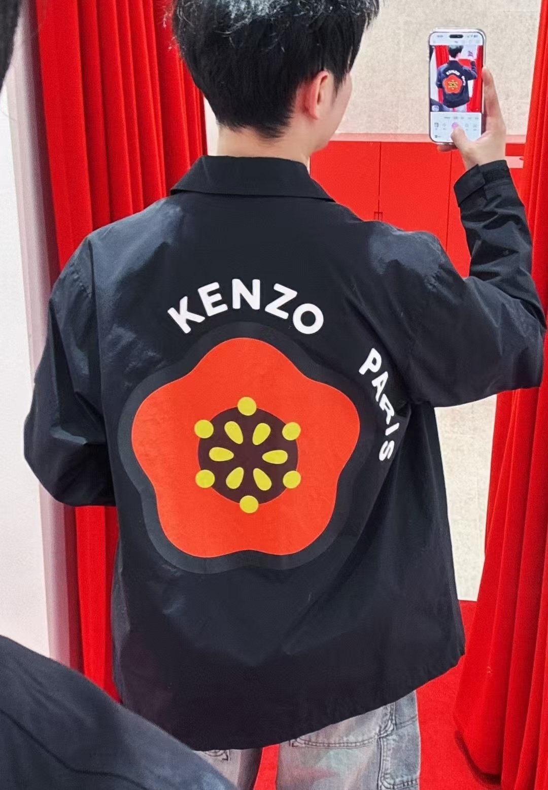 KENZO 海棠花系列 風褸外套