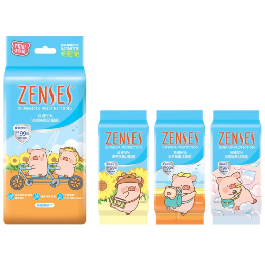 Zenses 殺菌濕紙巾迷你裝8片x 3包
