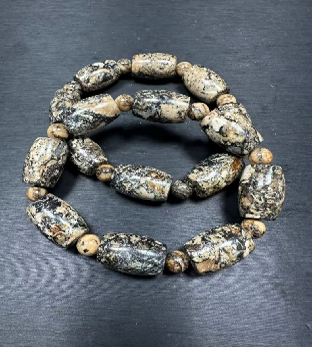 XB030 G30 黑轉金靈骨舍利桶珠手串 13~14mm