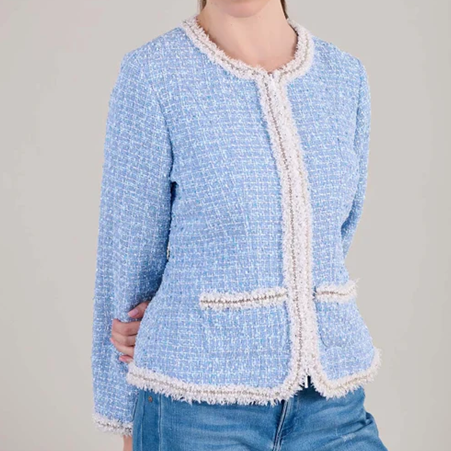 1AF0323-265 [ANNE FONTAINE] Robyn Jacket Blue #P25F131524 (EU)
