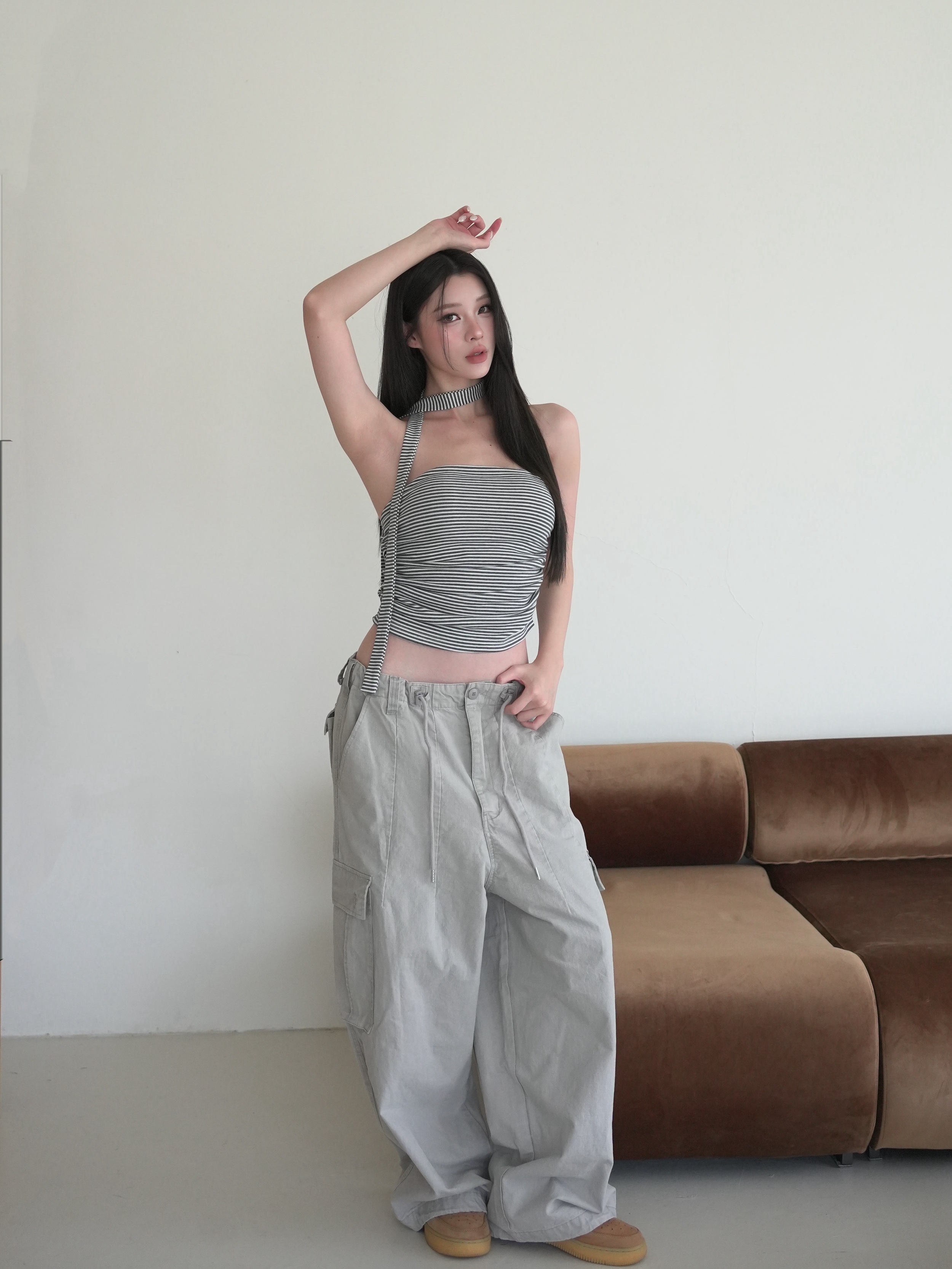 不羈靈魂廓形工裝褲