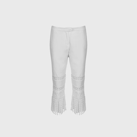1AF0323-269 [ANNE FONTAINE] Greco Pants White #P23F27101 (EU)
