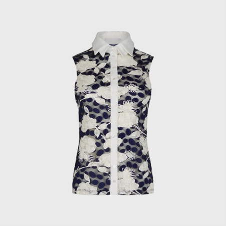 1AF0323-270 [ANNE FONTAINE] Lorelly Shirt Blue #P25F252516 (EU)