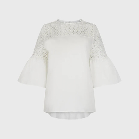 1AF0323-273 [ANNE FONTAINE]  Piper Shirt White #P25F03601 (EU)