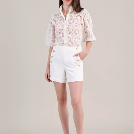 1AF0323-274 [ANNE FONTAINE] Marica Shirt White #P25F27501 (EU)
