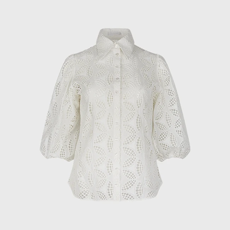 1AF0323-274 [ANNE FONTAINE] Marica Shirt White #P25F27501 (EU)