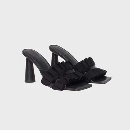 1AF0323-275 [ANNE FONTAINE] Muxica Mules Black #P22A10603 (EU)