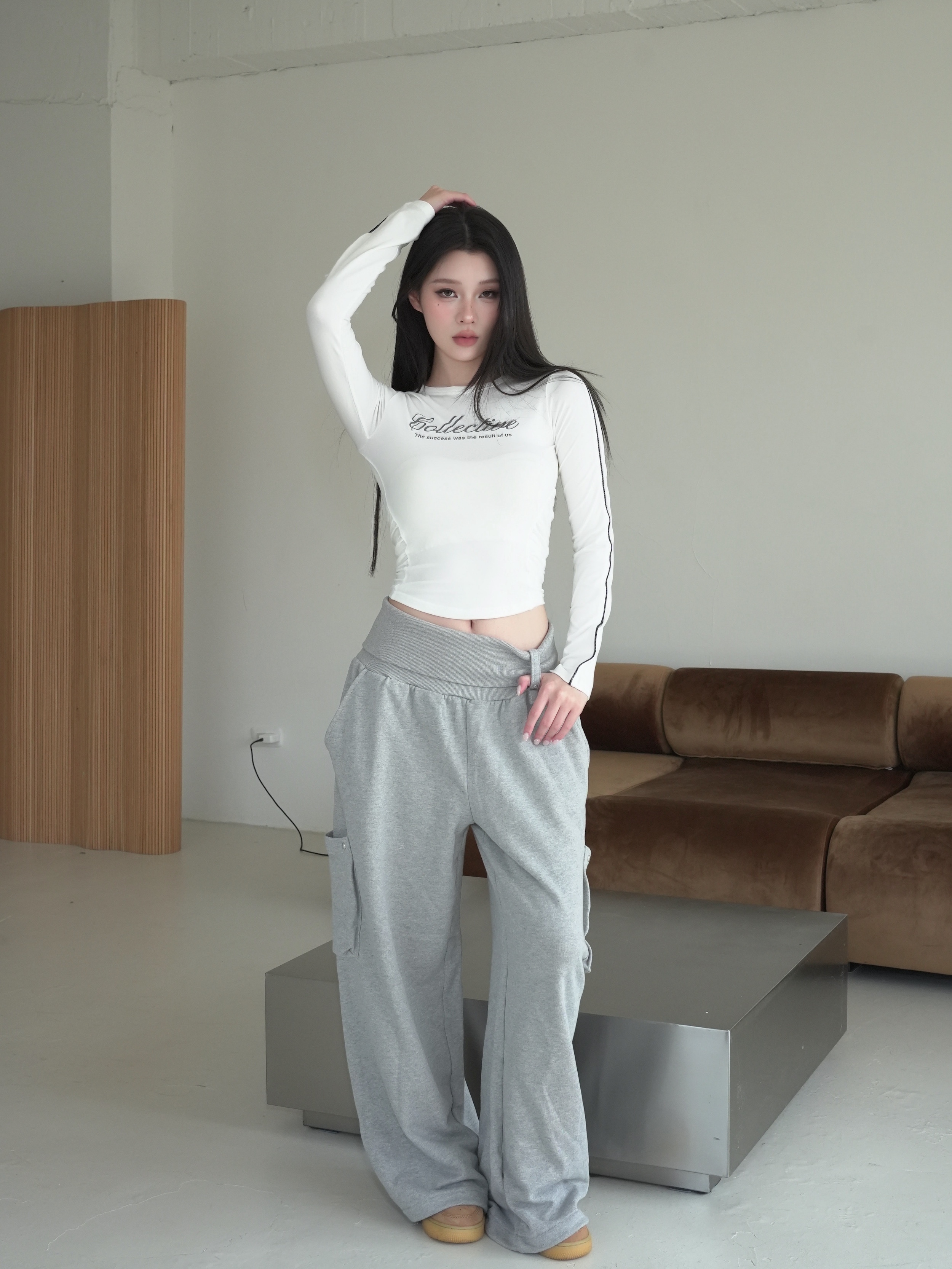 Cozy vibe 設計腰頭棉褲