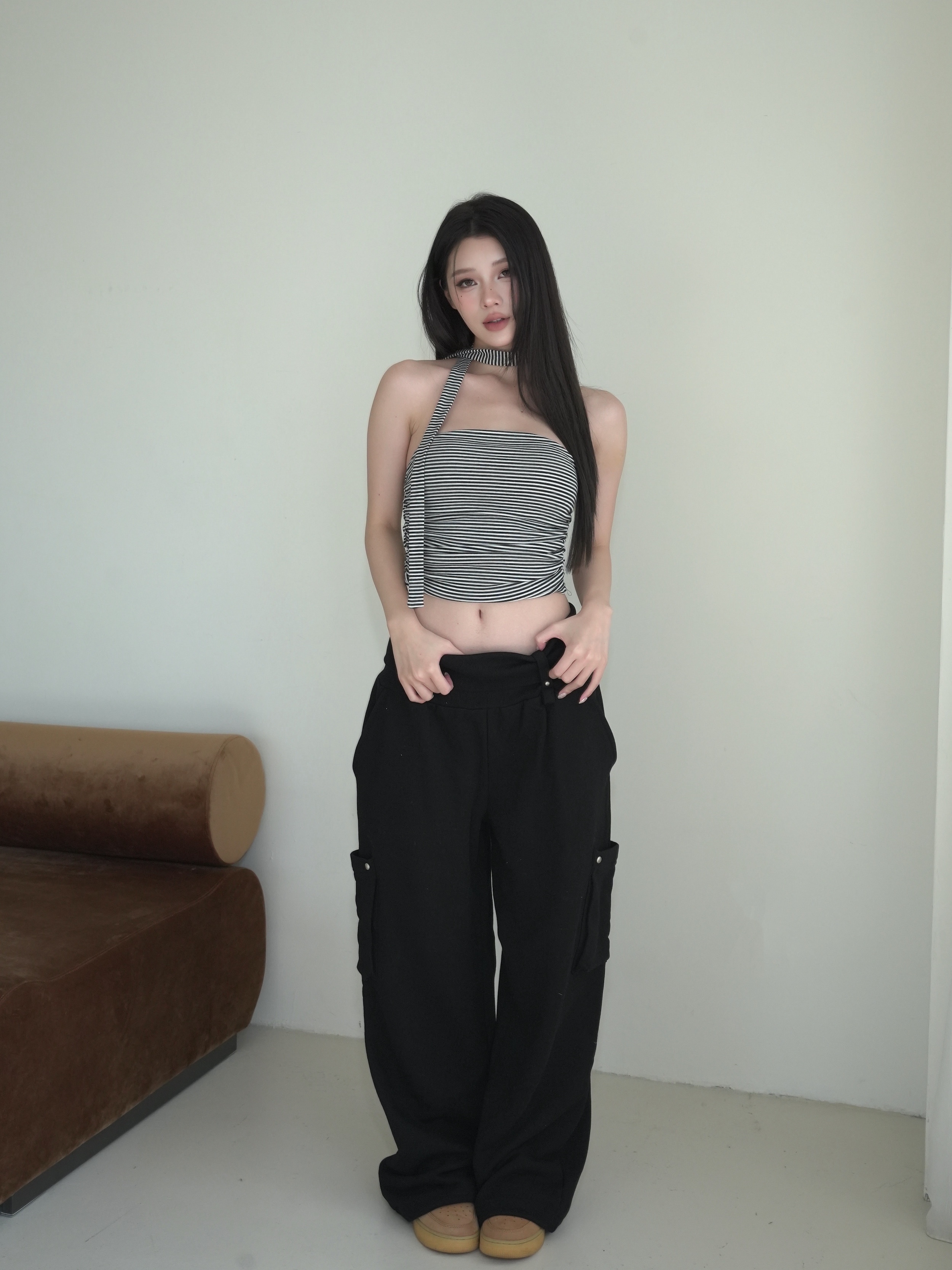 Cozy vibe 設計腰頭棉褲