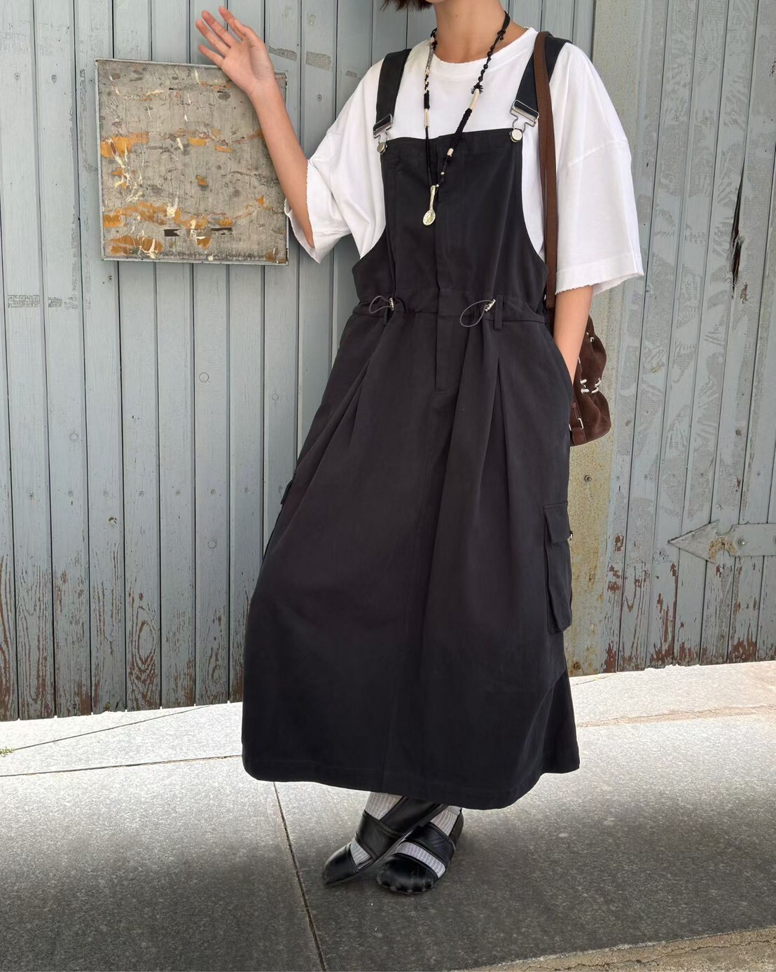 060279 工裝吊帶裙 - 3 colors