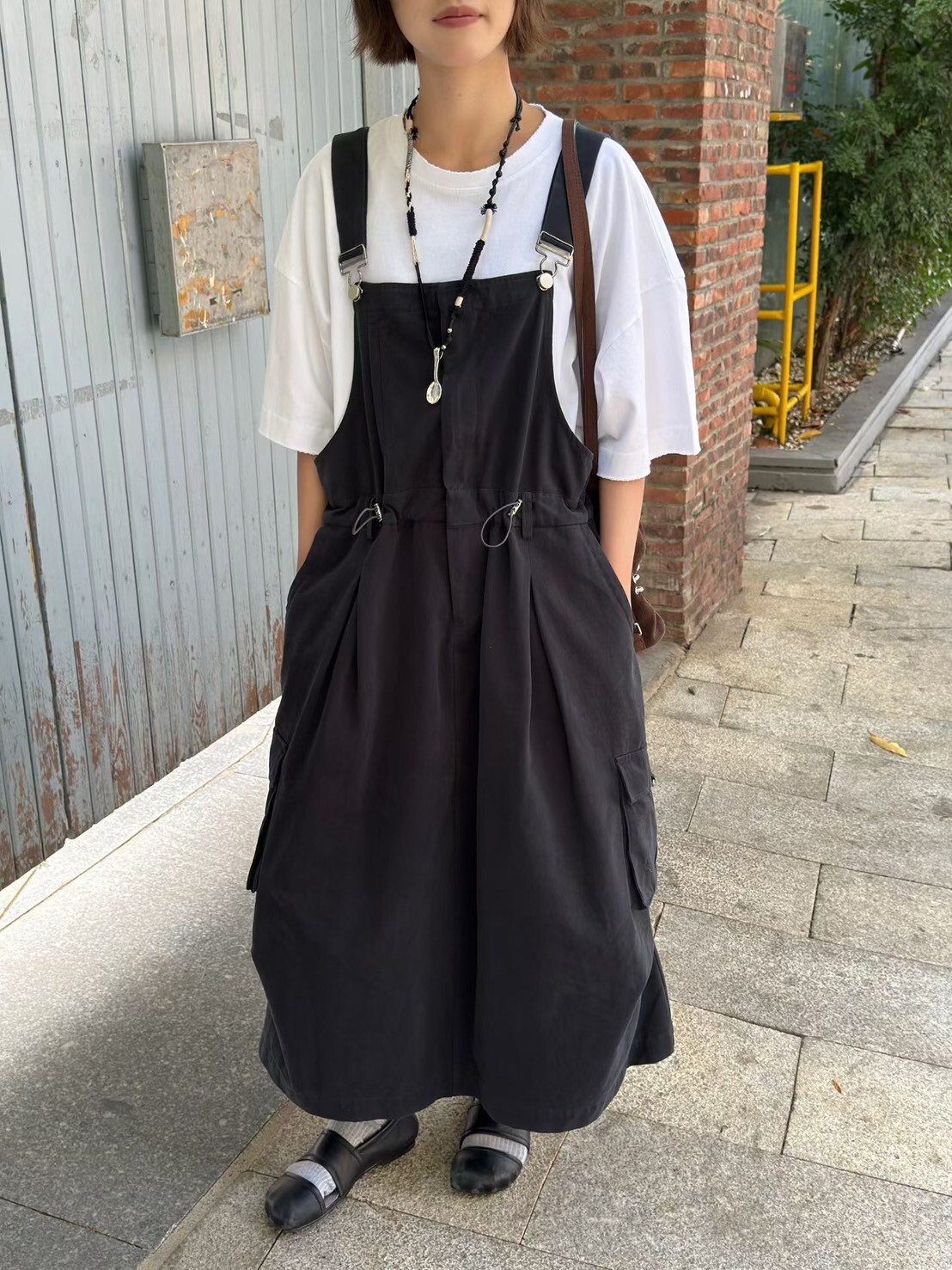 060279 工裝吊帶裙 - 3 colors