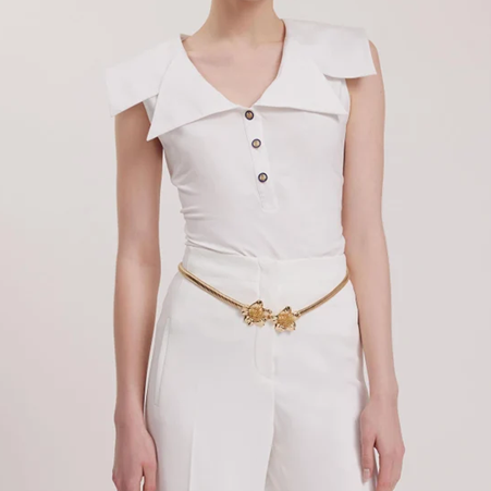 1AF0323-281 [ANNE FONTAINE] Alizee Top White #P24F05201 (EU)