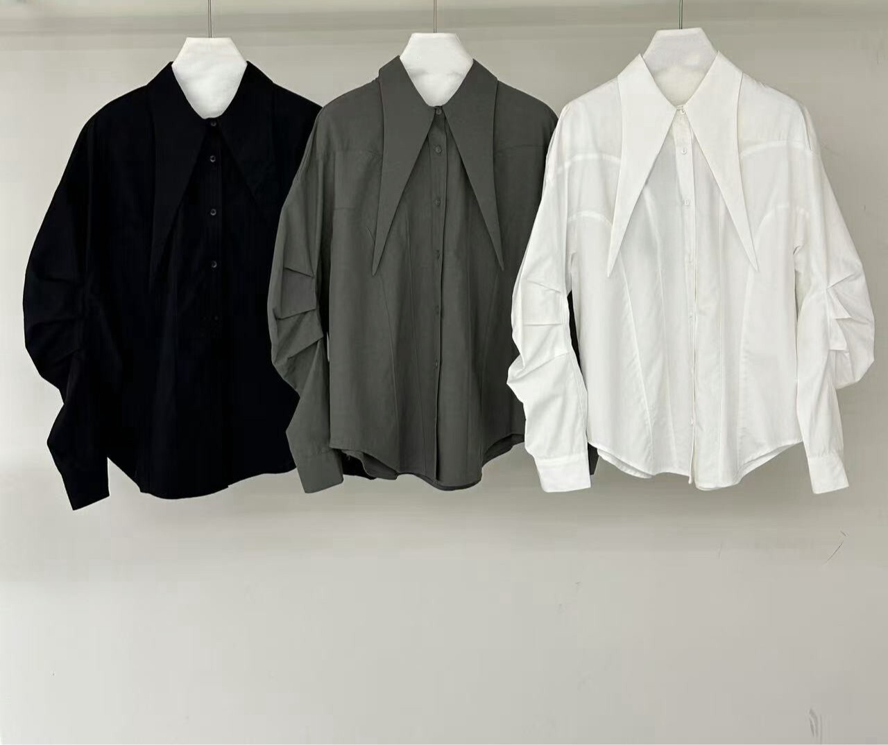 050737 小眾設計款! 特殊翻領襯衫 - 2 colors