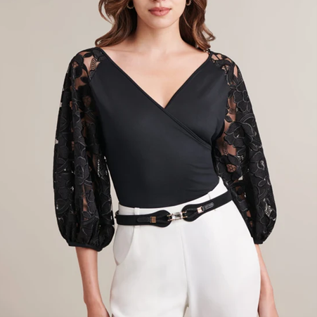 1AF0323-293 [ANNE FONTAINE] Rochelle Shirt Black #H24F09603 (EU)