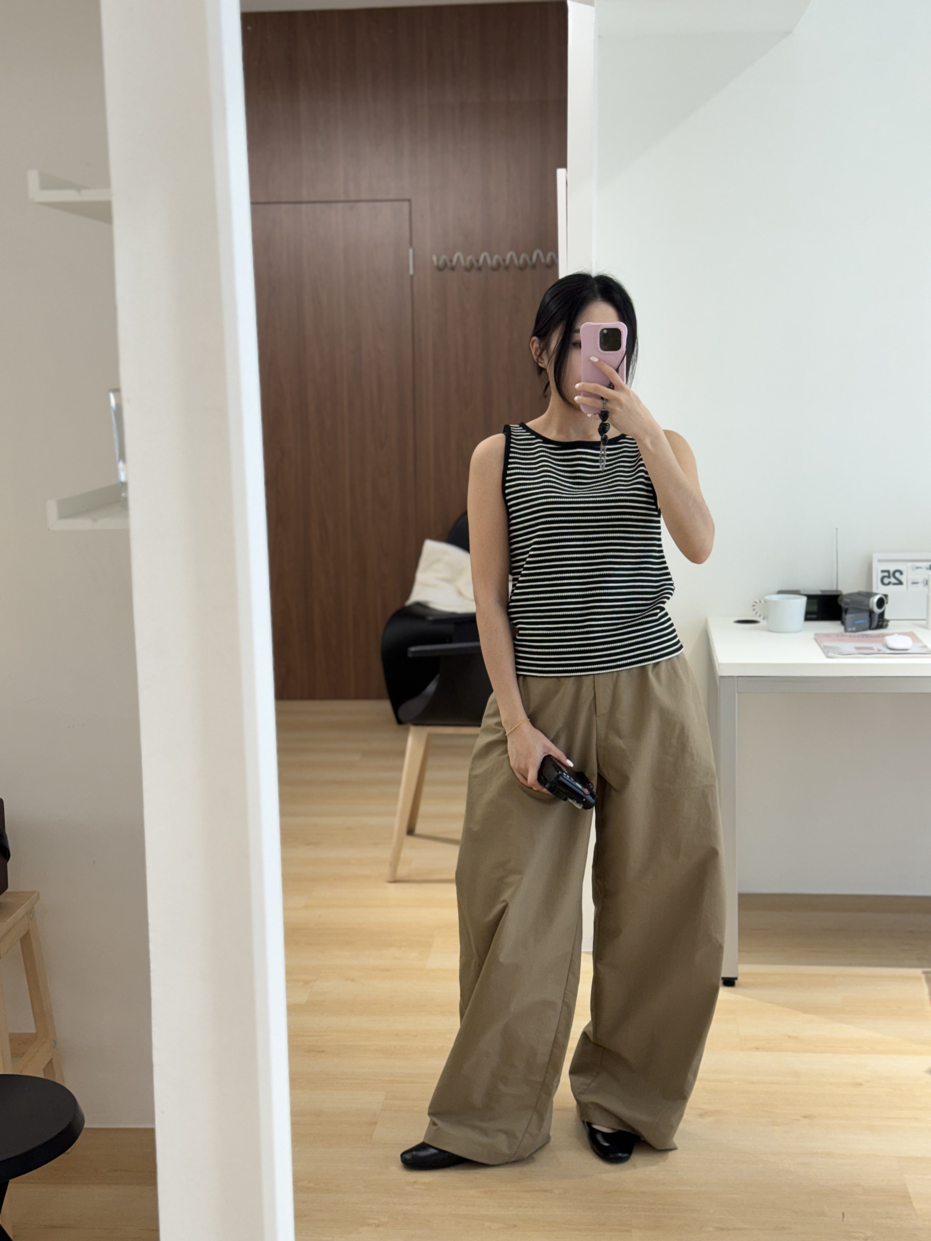 C08副乳隱形條紋針織背心