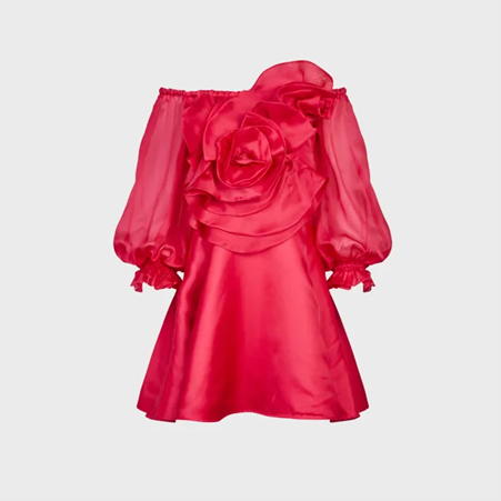 1AF0323-186 [ANNE FONTAINE] Floralie Dress Fuchsia #P23F055706 (EU)