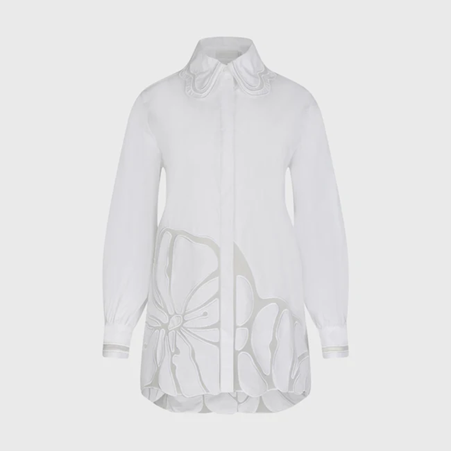 1AF0323-320 [ANNE FONTAINE] Ingrid Shirt White #P25F38901 (EU)