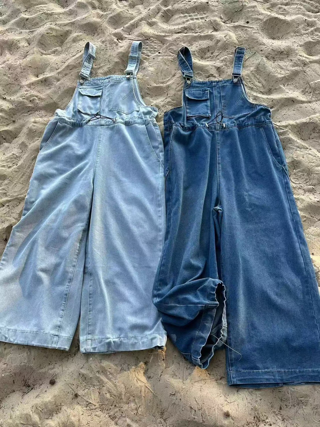 060309 牛仔吊帶褲 - 2 colors