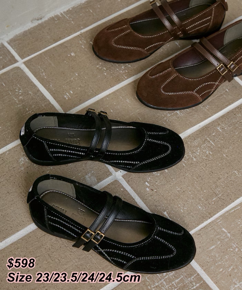 260321 Mary Quant x 店舖限定 小花花logo平底鞋 / 2色