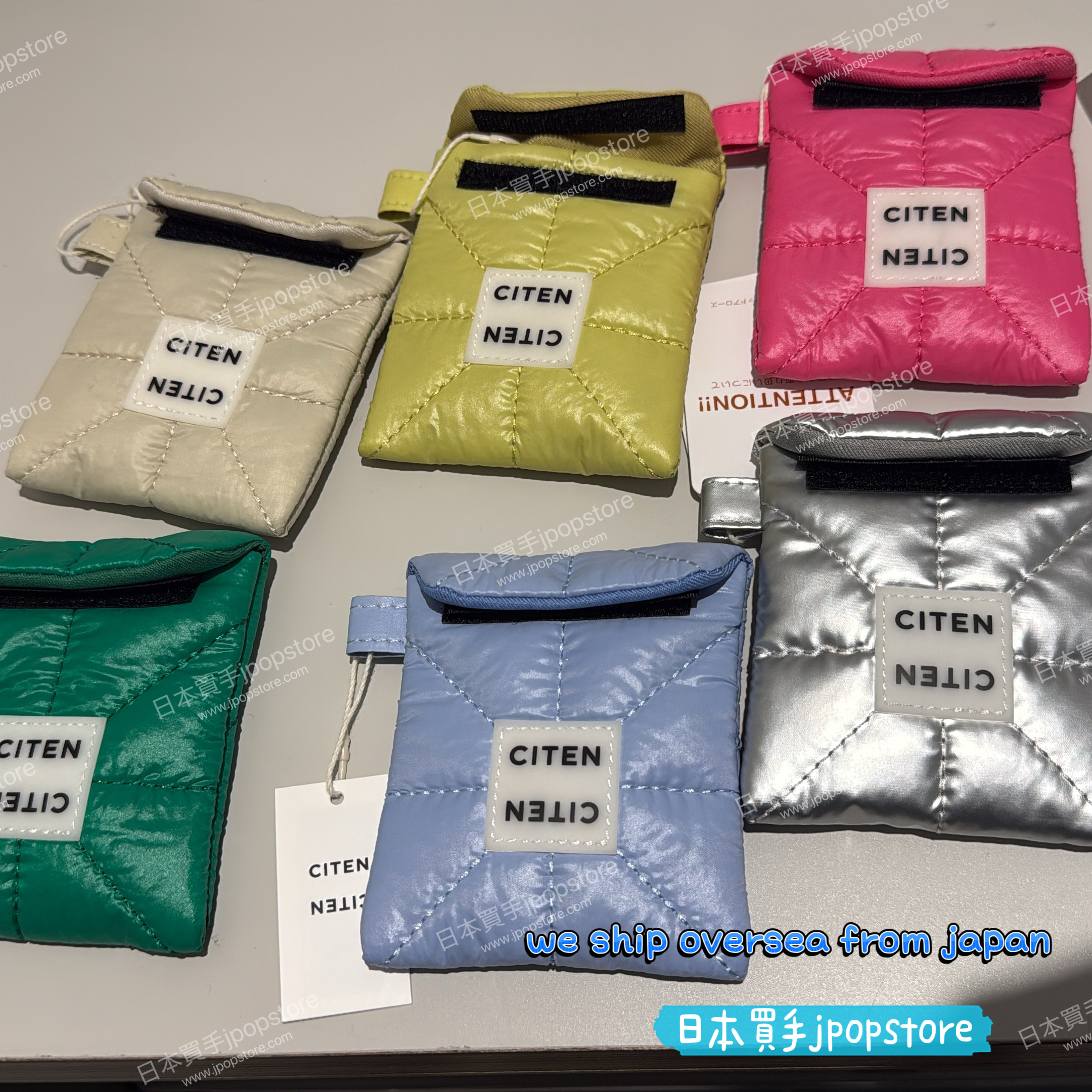 CITEN Quilted Mini Square Pouch