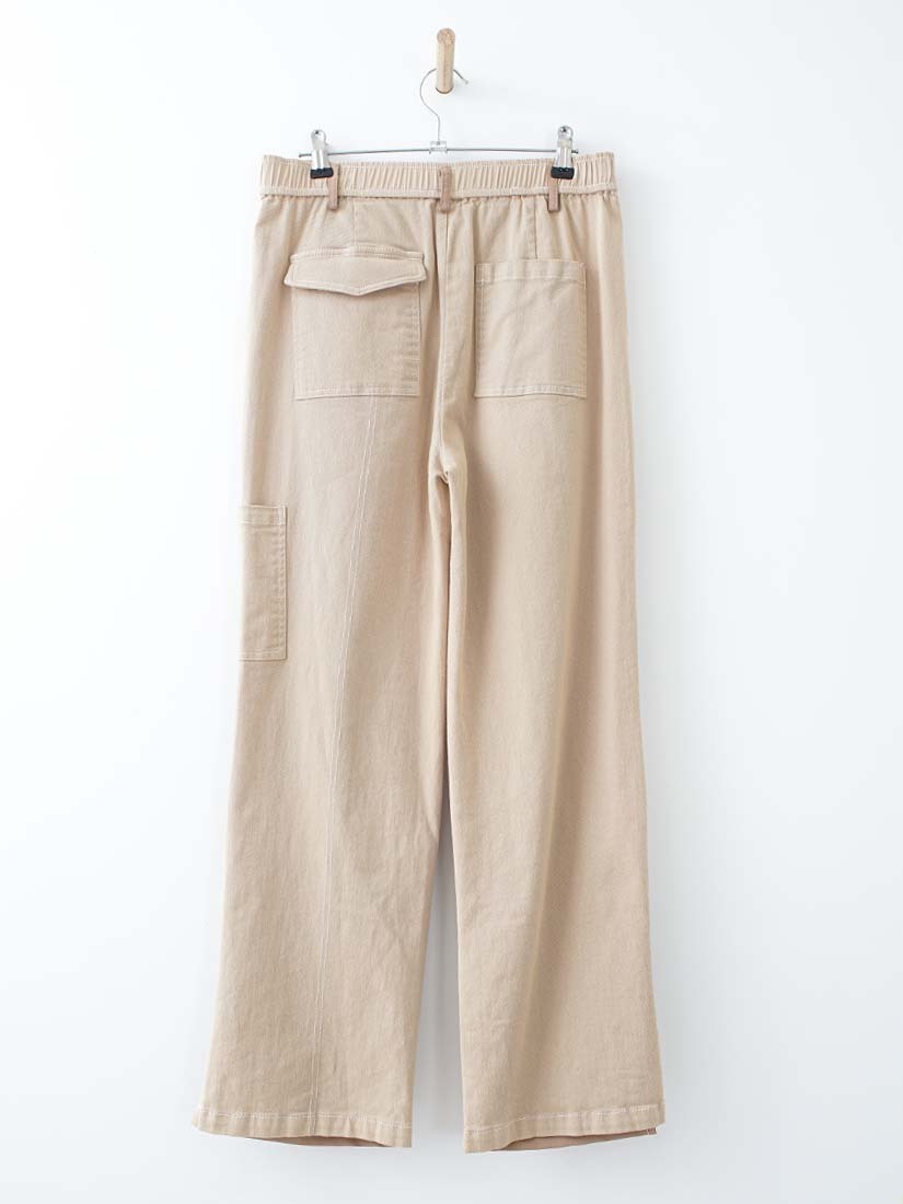 拚色設計感休閒長褲