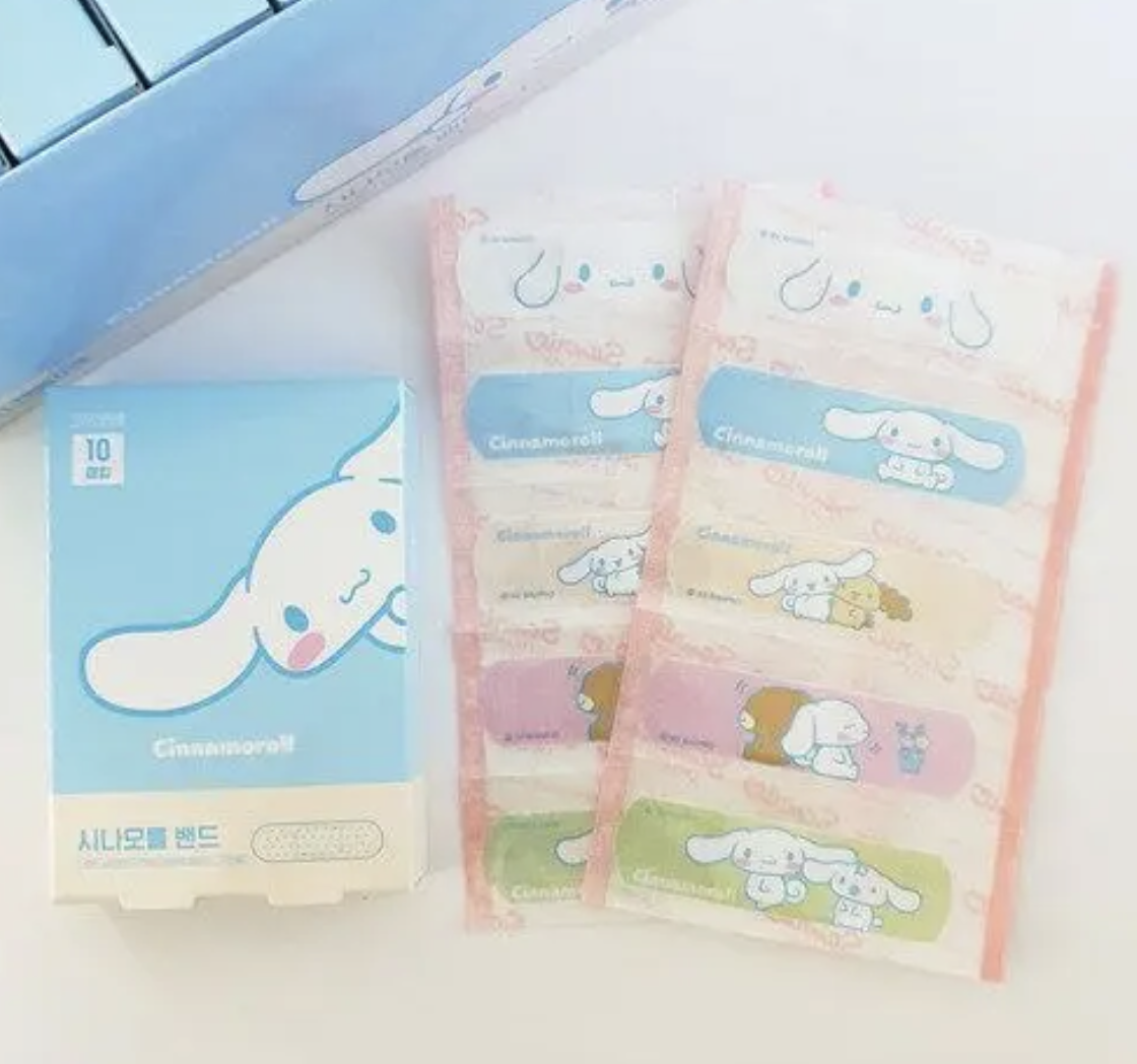韓國製 CINNAMOROLL玉桂狗 膠布 創口貼 10片