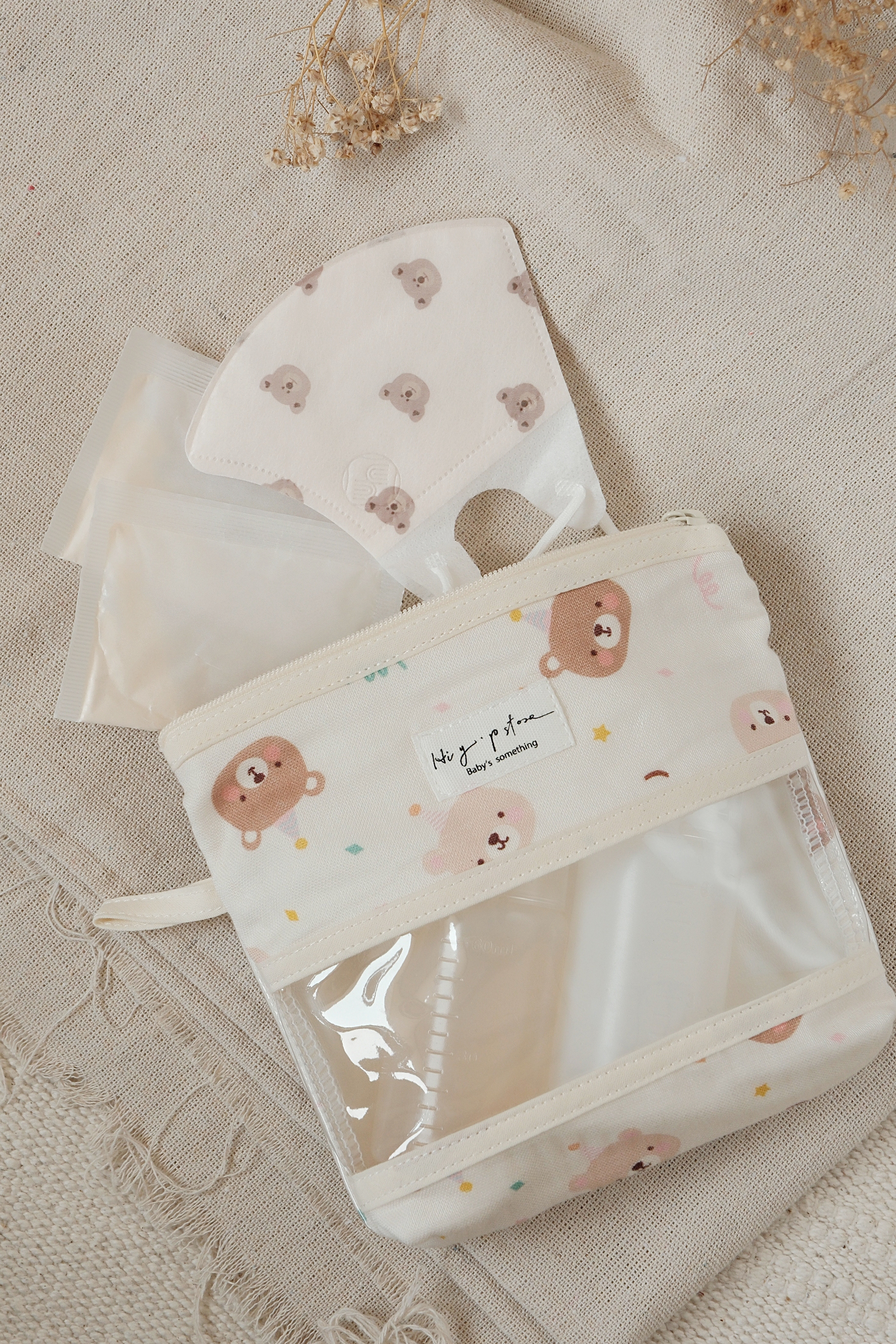 Hi Y.P store-透視照護收納包-派對小熊