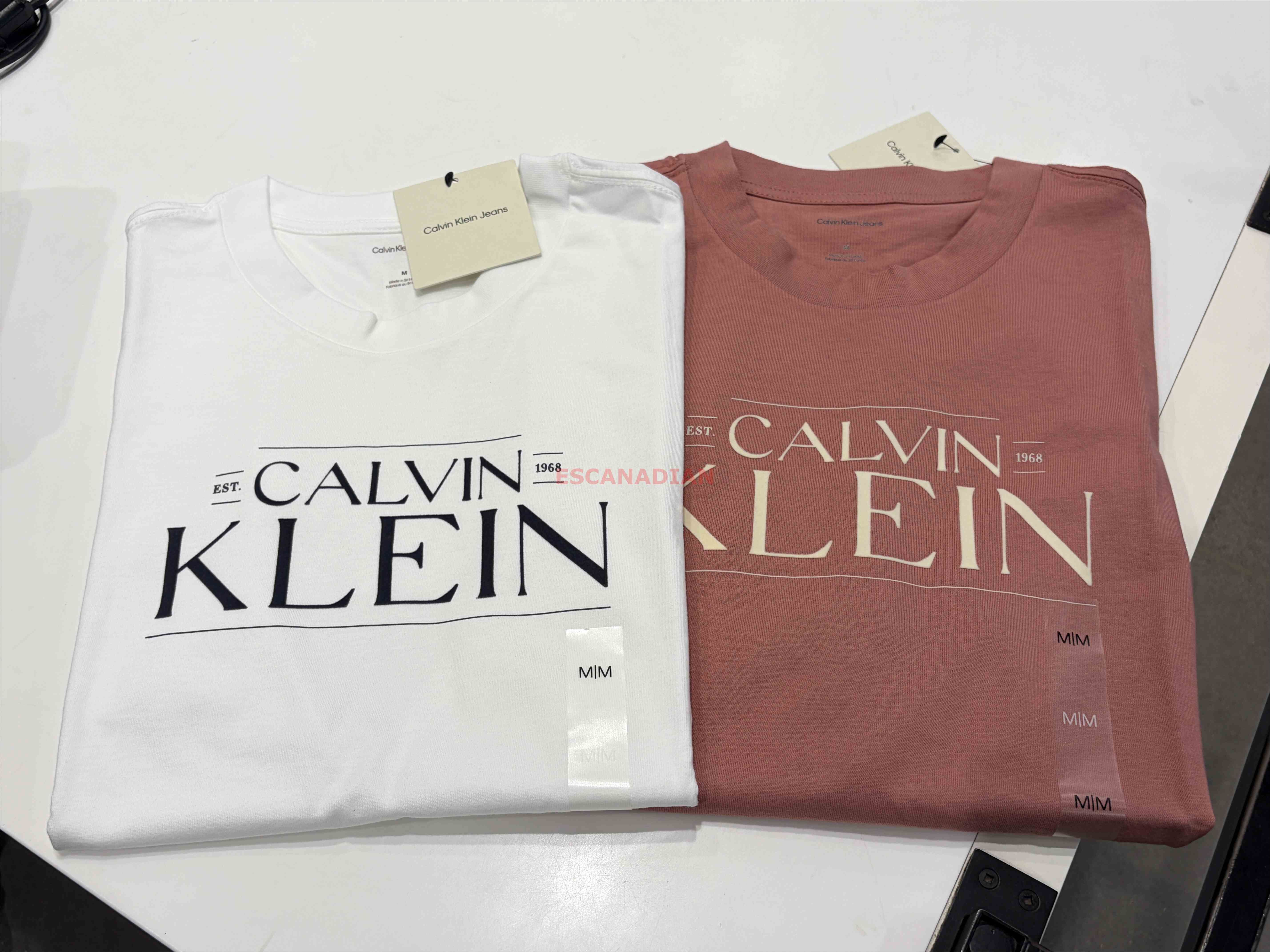 CK 男大人 字樣圖案 小厚棒 短TEE (2色)