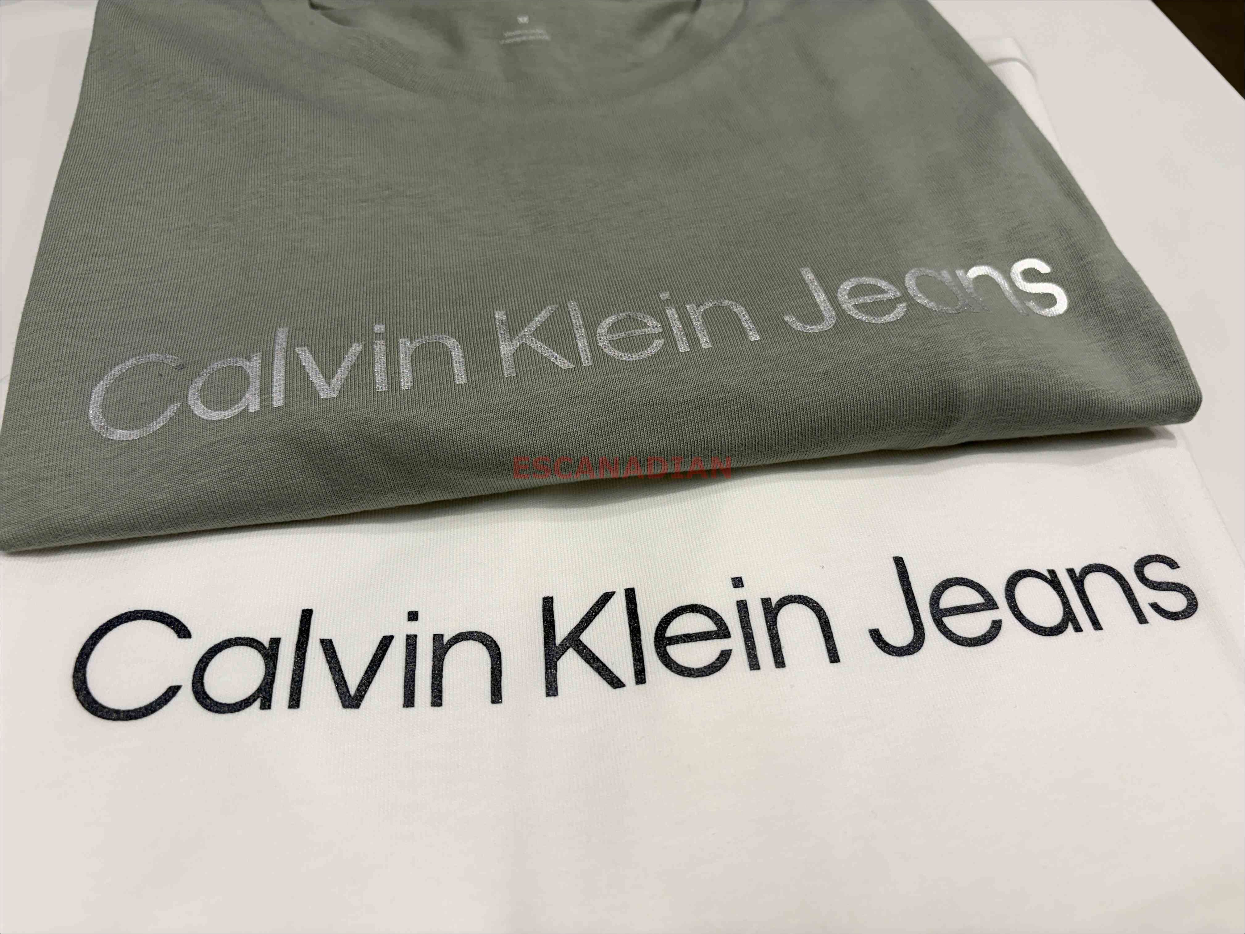 CK 男大人 JEANS系列 字樣 短TEE (2色)