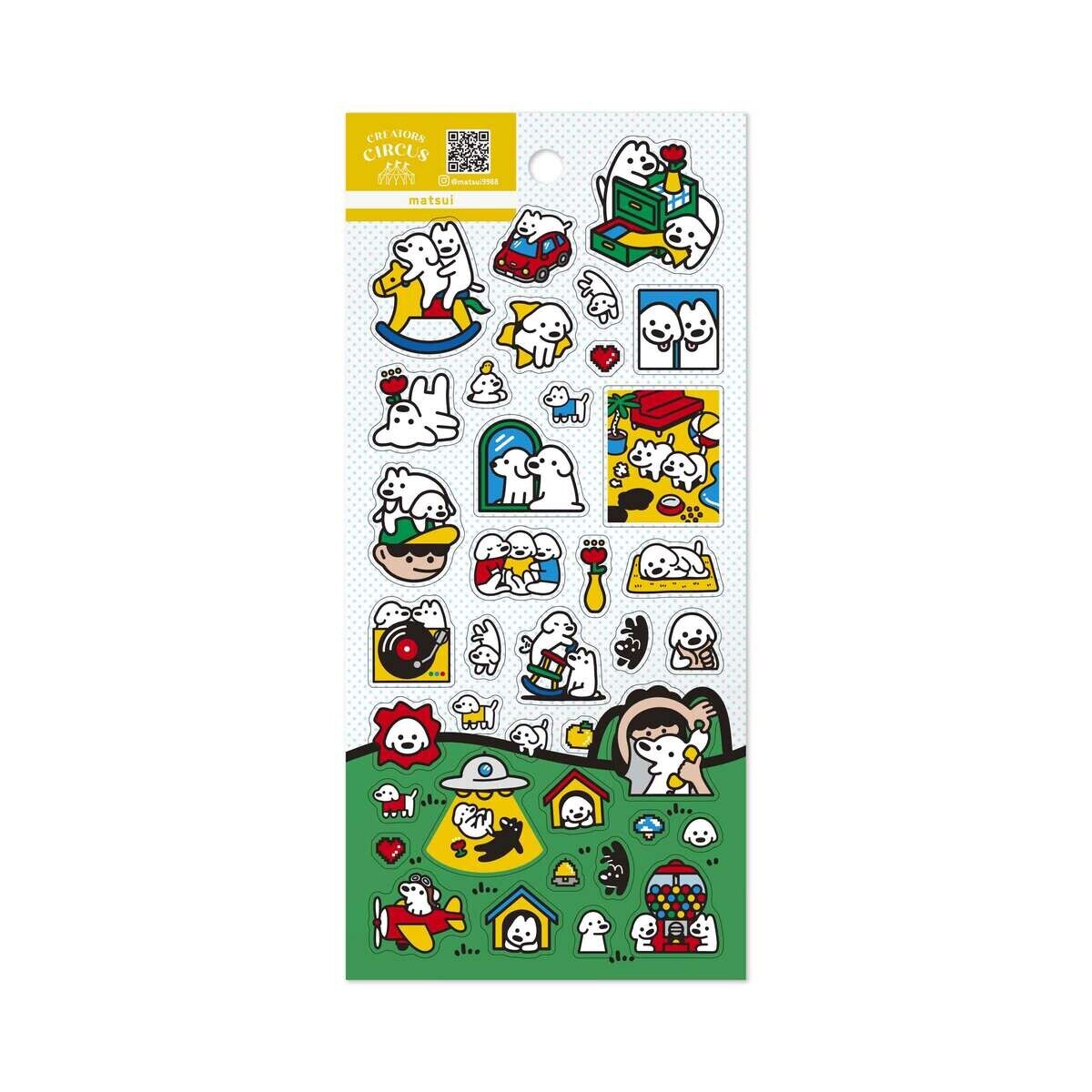 日本Creators Circus x 創作者 透明PET手帳貼紙 共十款