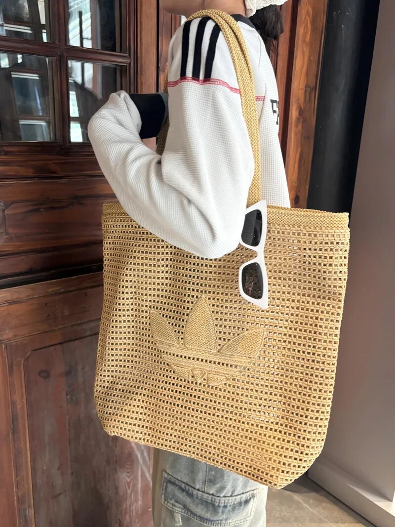 <快速出貨> Adidas Knitting 三葉草 法式編織包