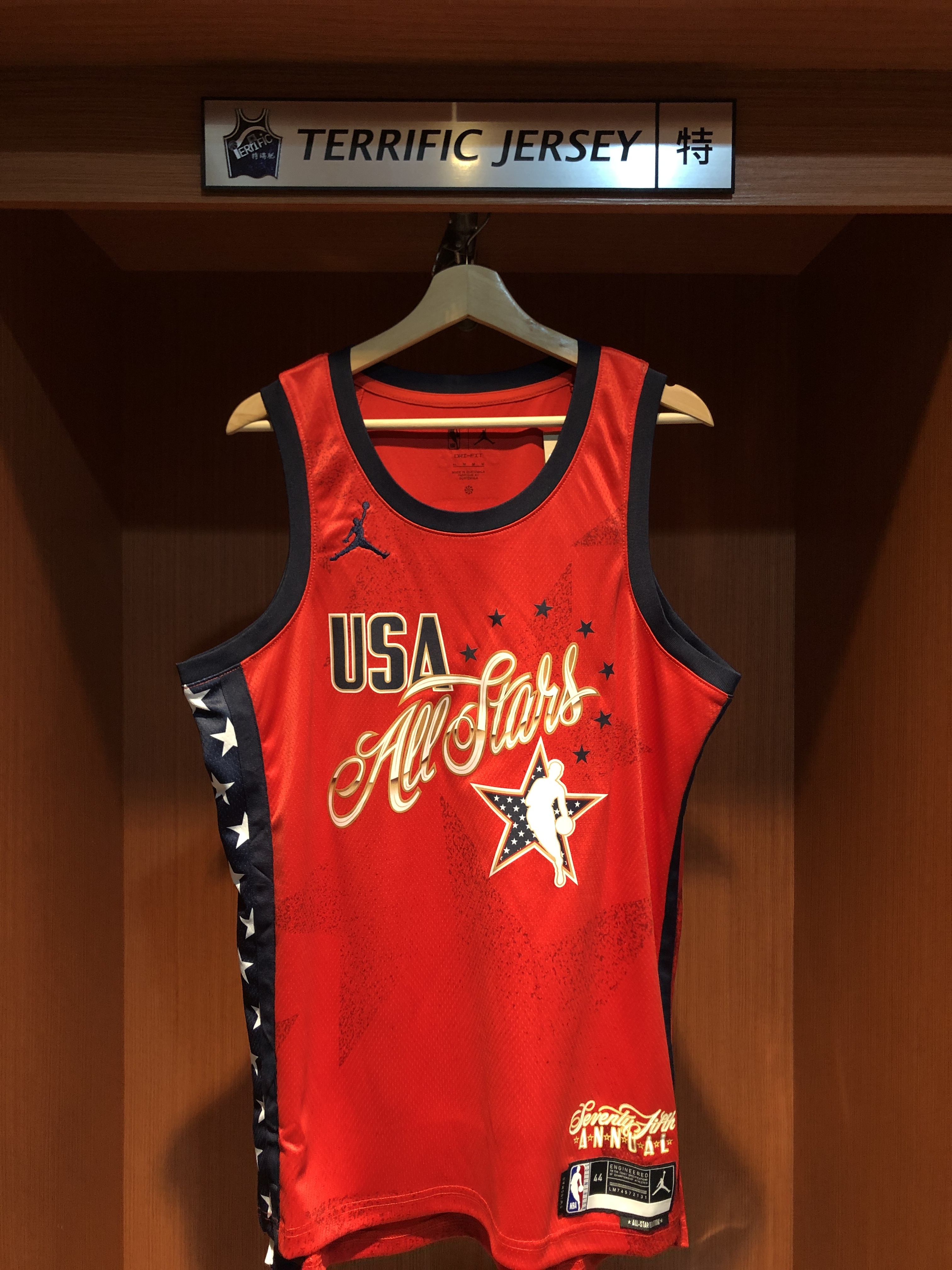 NBA球衣 Cade Cunningham 25-26 明星賽紅 美國隊 ASG Jordan Swingman 球迷版 熱轉印 全新