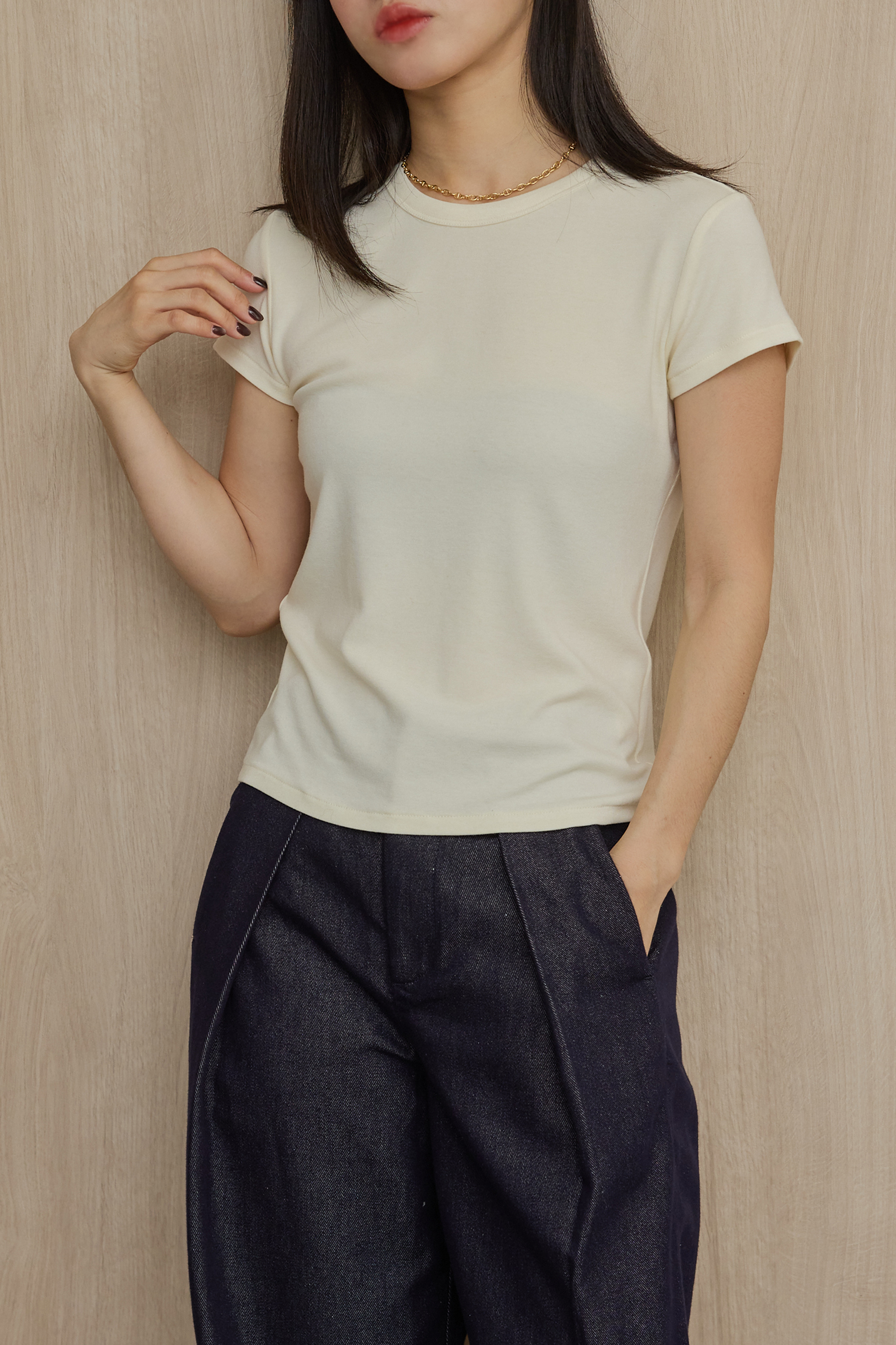軟糯羊毛修身透氣T-SHIRT-3色