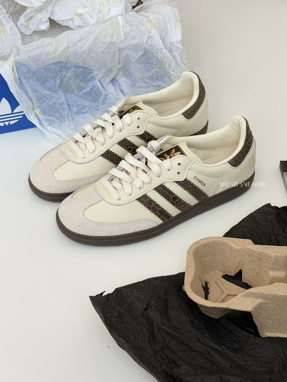 ADIDAS SAMBA OG  巧克力豹紋奶油棕