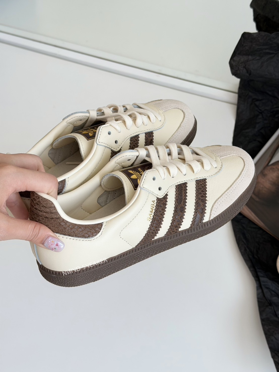 ADIDAS SAMBA OG  巧克力豹紋奶油棕