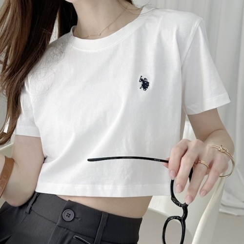 U.S. POLO ASSN. x Ada. 短版 短袖 上衣 基本款 日本代購  90824946