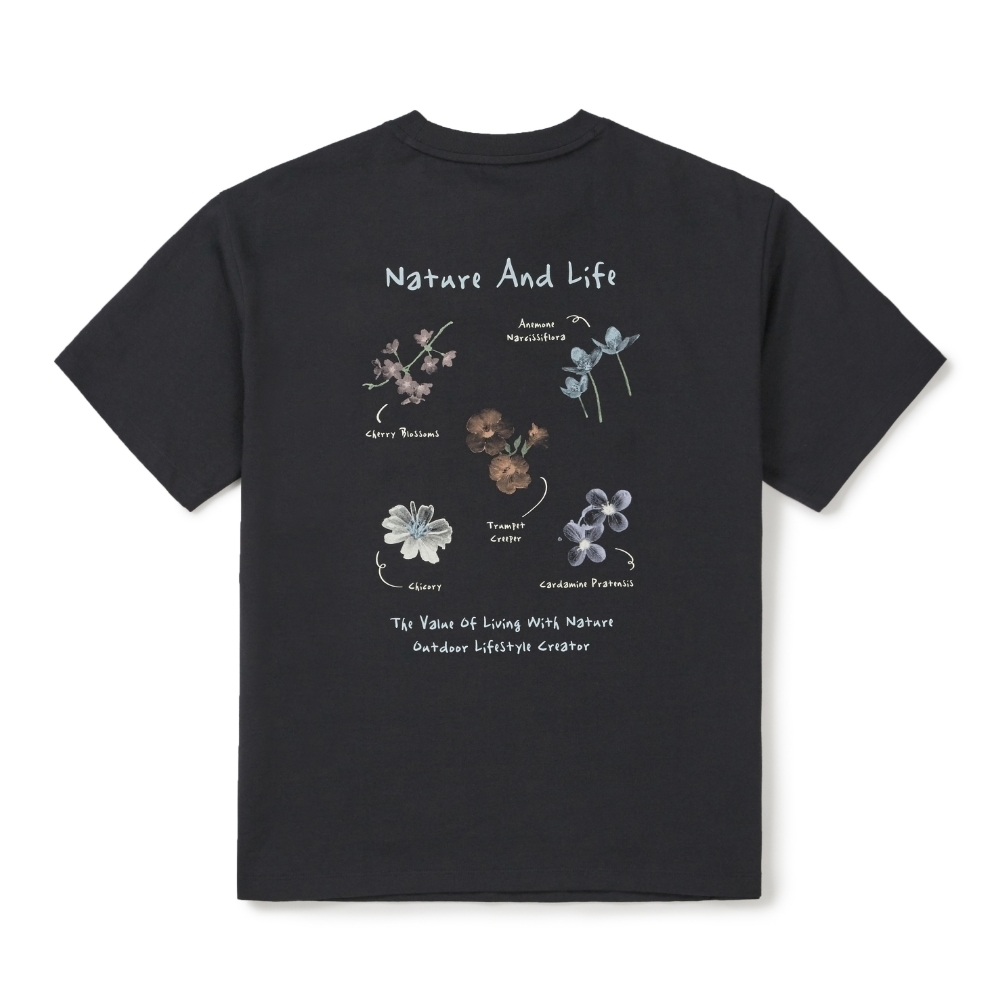 【春季新品限時折扣🔥 3/29 晚上12:00結束】Snow Peak Cotton Women Flower Graphic Short Sleeve T-shirt  花卉品種圖樣 短tee S26MWFTS67