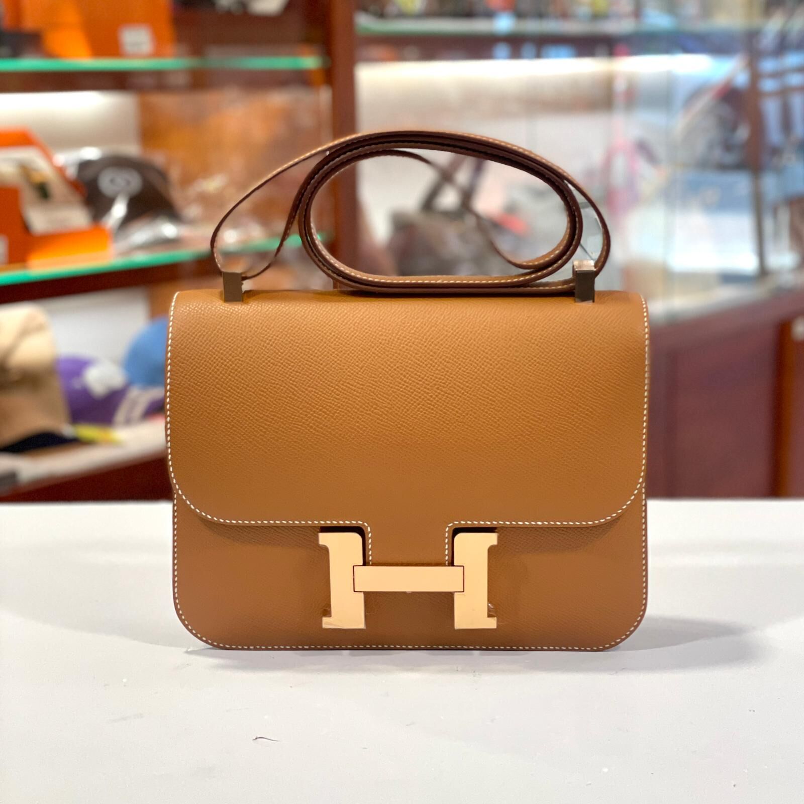 本週限時❣️全新HERMES CONSTANCE 24 K刻 金棕色EPSOM皮金扣 37/GOLDE GHW #C24 #康康包 #BRAND NEW #香榭站正品