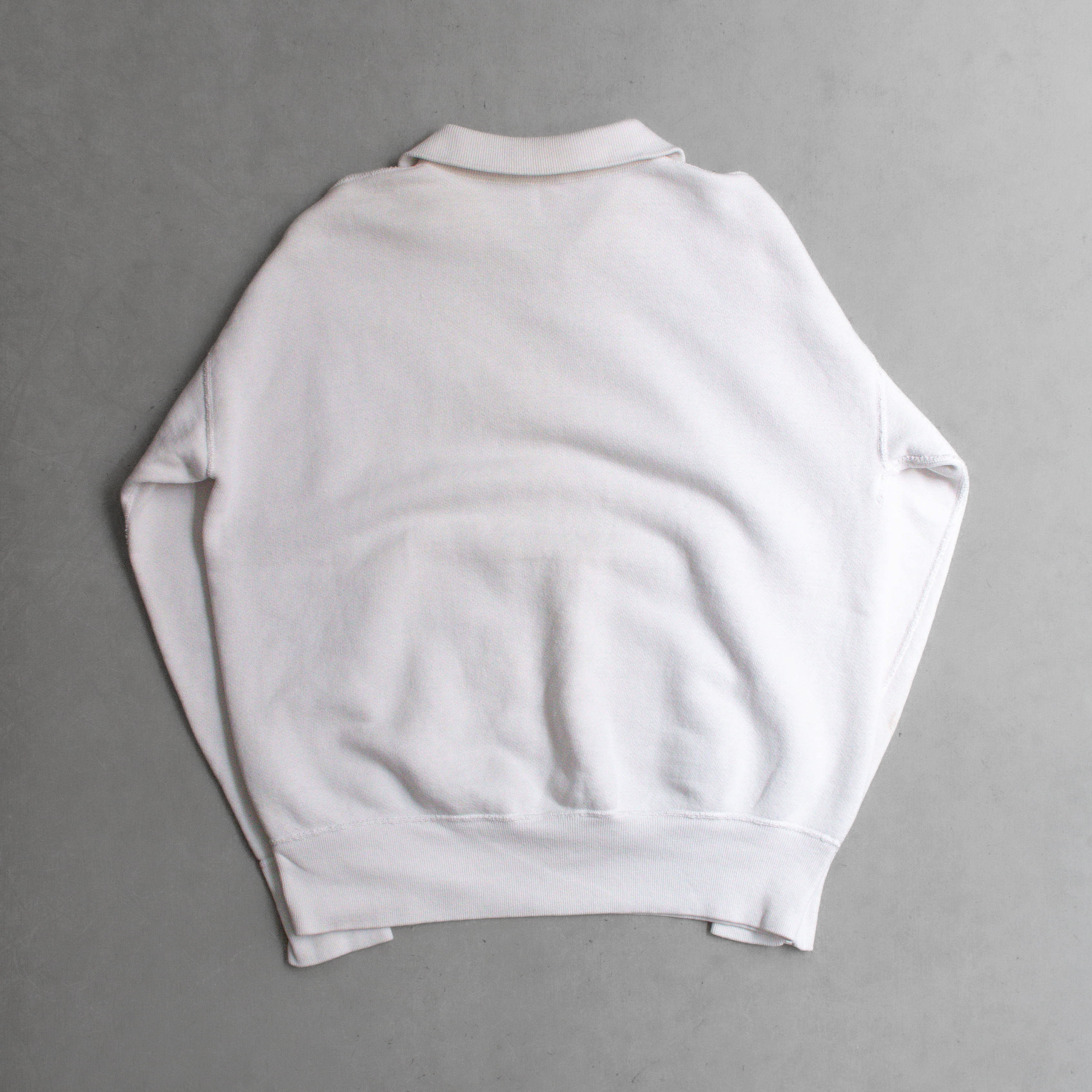 RUSSELL 1/4 ZIP SWEATSHIRT 美國製 白色 拉鍊 長袖 大學T