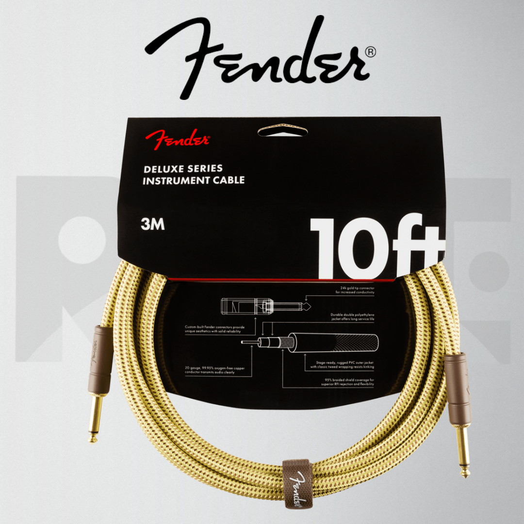 Fender Deluxe Series Tweed Instrument Cables 樂器導線