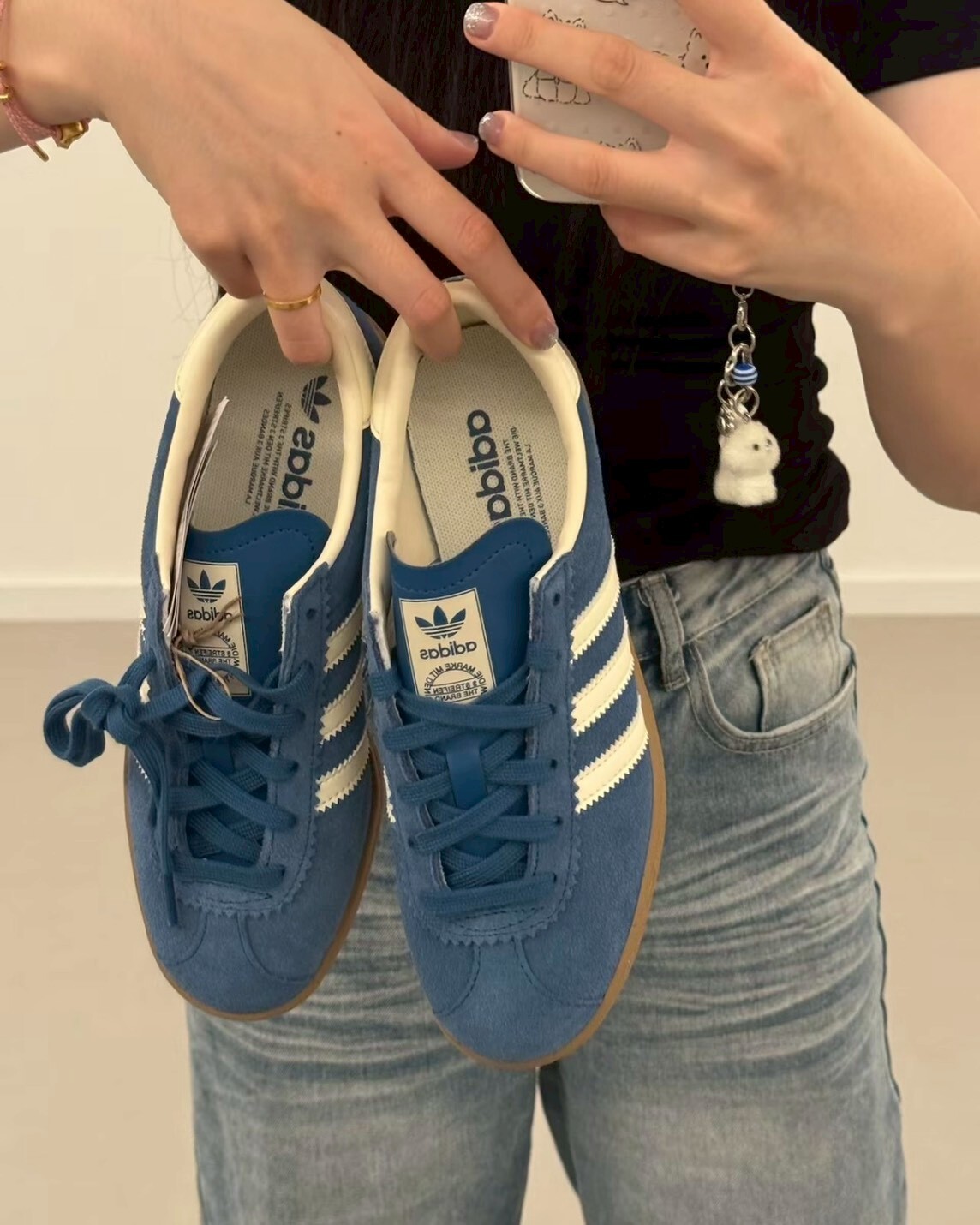 Adidas Originals Stadt 復古 麂皮 德訓鞋 藏藍