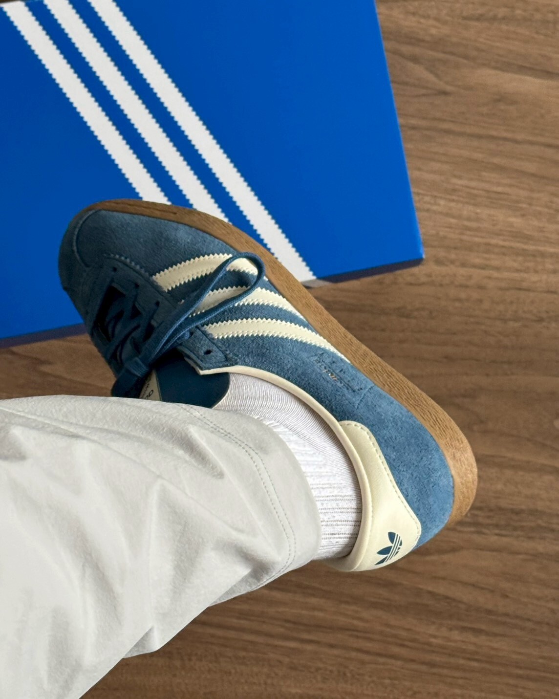 Adidas Originals Stadt 復古 麂皮 德訓鞋 藏藍