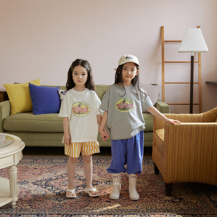 正韓夏BLACKBEAN 親子裝_兩色當季水果上衣
