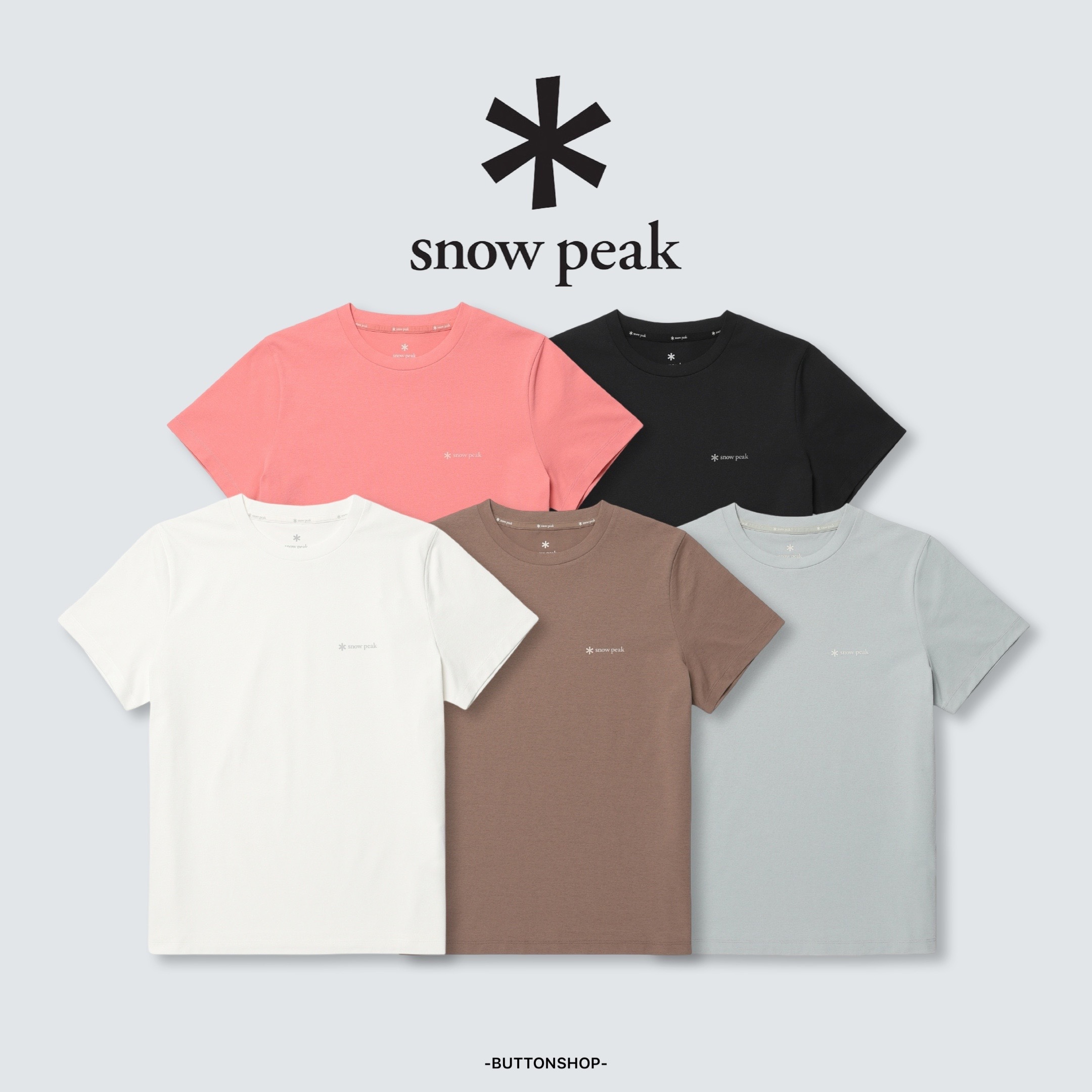 【春季新品限時折扣🔥 3/29 晚上12:00結束】Snow Peak Quick Dry Women Basic Short Sleeve T-shirt 26SS 女款 基本款 印花logo 涼感短tee 防曬 S26MWTTS13