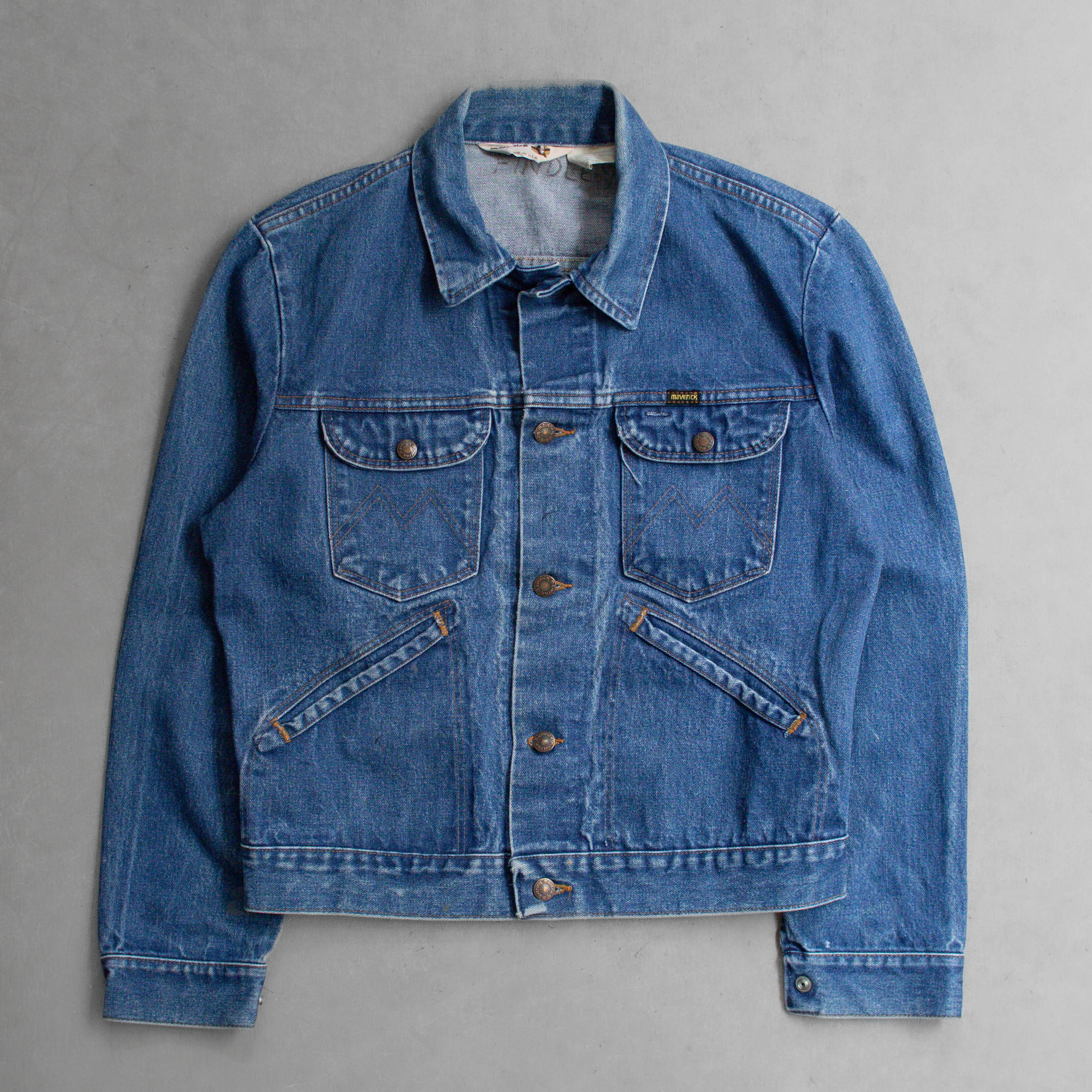 70S MAVERICK DENIM JACKET 美國製 淺藍 丹寧 外套 夾克